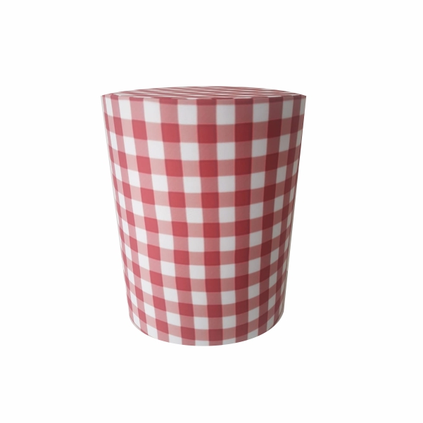 Capa Cilindro P Xadrez vermelho